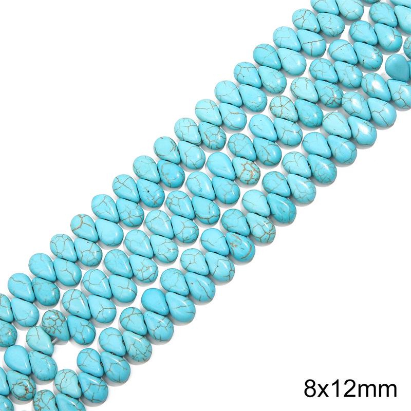 Synthetic Blue Turquoise Round Loose Beads for DIY Jewelry Accessories - Bracelets, Necklaces, Pendants