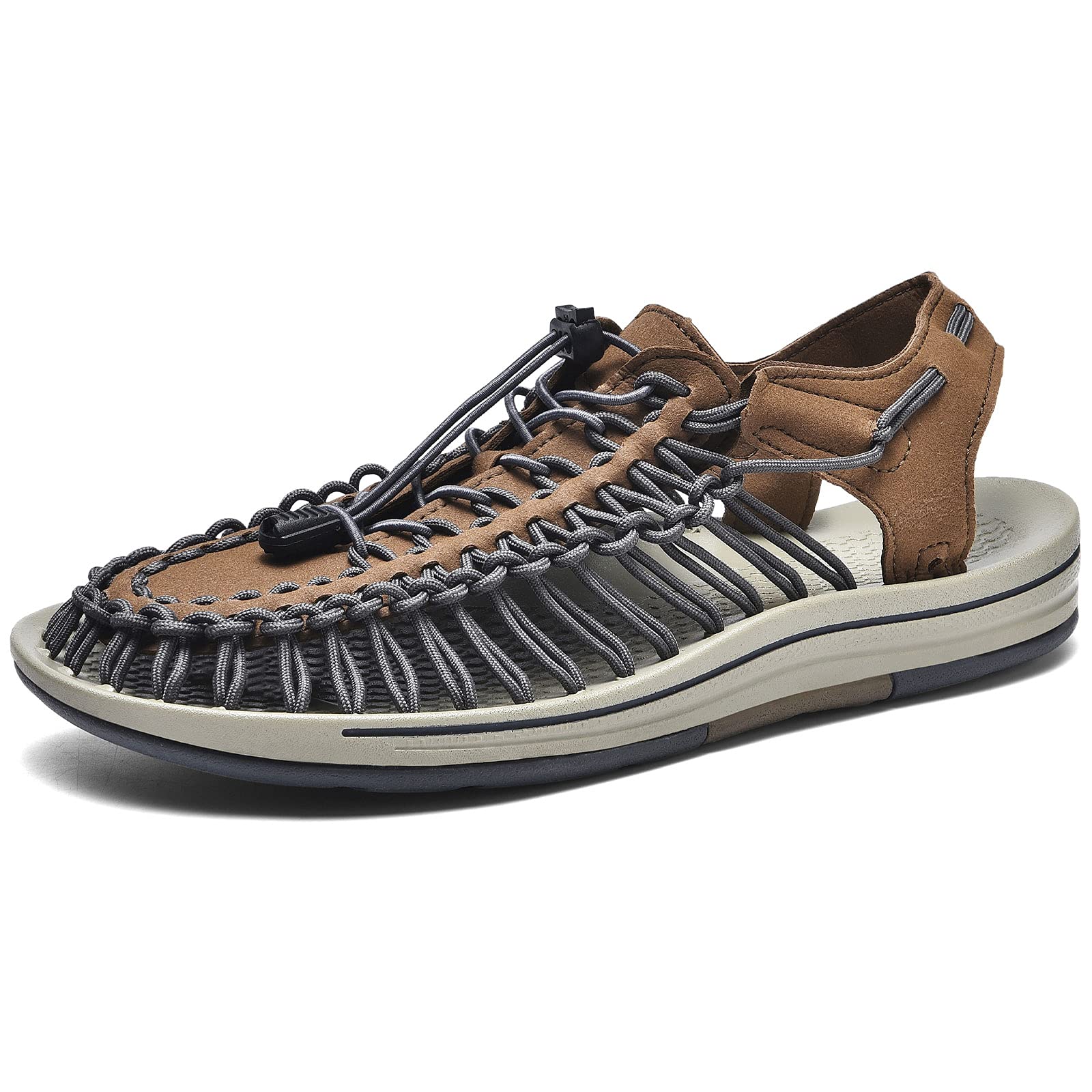 

TIDELION Sports Размер для улицы и альпинизма Женские сандалии, Стильные, Легкие, Быстросохнущие, Нескользящие, Хаки, 27.0см, Мероприятия.