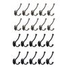 10Pcs Coat Hooks Antique Hanger Up & Down Double-hook European Hat Hanger Heavy Duty Robe Holder Towel Hooks with Screws