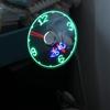 Time Temperature Display LED Clock  Fan Flexible Gooseneck Clock Cool  Fan Hand   PC Notebook
