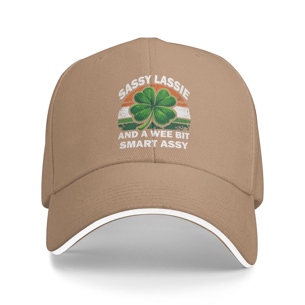 St Patricks Day Sassy Lassie Baseball Cap Men Adult Custom DIY Hip Hop Hats Summer y2k Cool Tennis Skate Breathable Snapback Cap