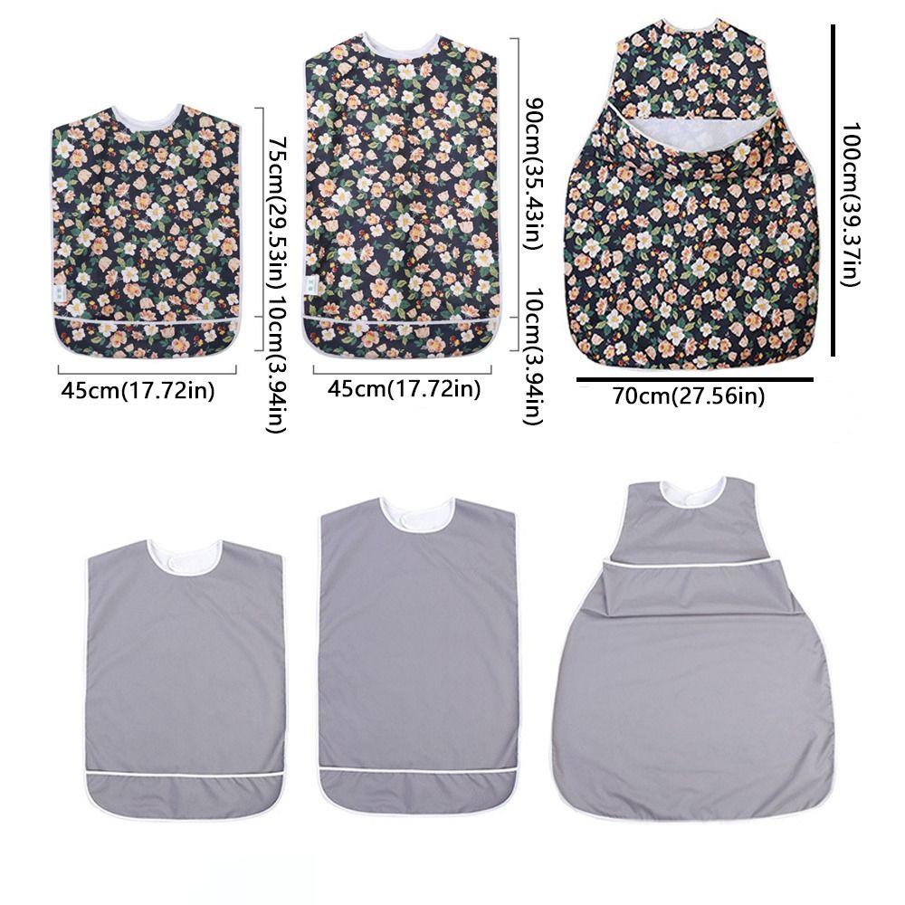 Oil Proof Adult Bibs Washable Elderly Bib Dirty Resistant Mealtime Bib Elderly Care