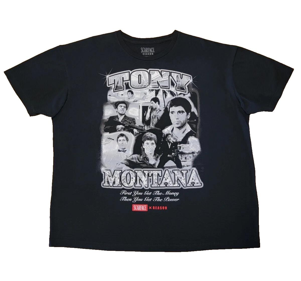Reason Scarface T-Shirt Men s 3XL Tony Montana Graphic Big & Tall Streetwear Blk M