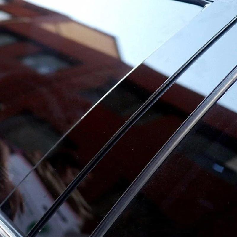 Car Pillar Posts Glossy Piano Black Decoration Fit For BMW 3 Series F30 Sedan 2012-2016 2017 2018 Window Molding Cover Stickers