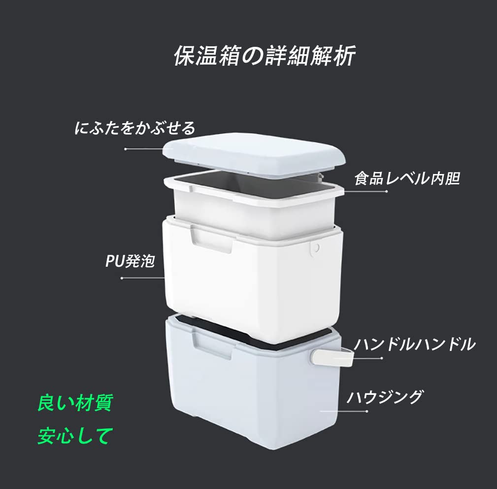 Mokku Cooler Box, Portable, Insulated, Long-Lasting, Airtight, 5L Capacity, Leakproof, Waterproof, Perfect for Camping, Commuting, School, Outdoor