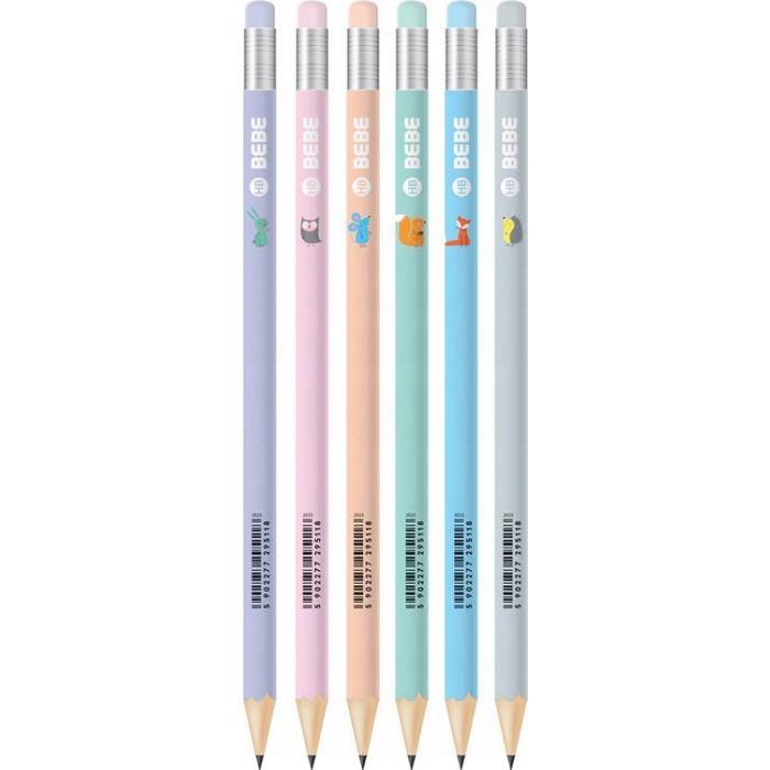 Colored School Pencil with Eraser HB