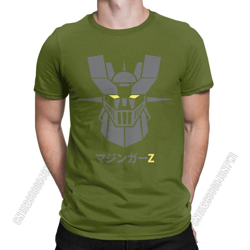 Camiseta Unisex Mazinger Z Robot Oscuro Vintage Algodón Puro Camisetas Elegantes Chic Camisetas Cuello Redondo Ropa