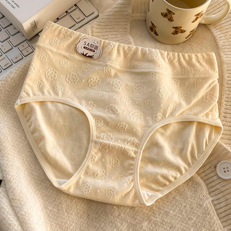 5A Antibacterial Baby Cotton Skin Friendly High Waisted Underwear Comfortable Underwear Cotton Triangle Panties