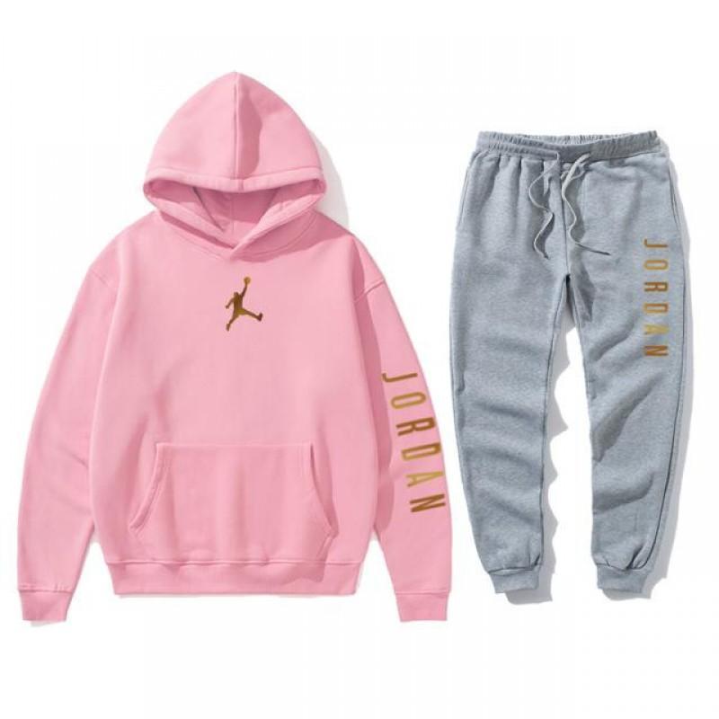 Mens Sportswear Set Hooded Fleece Sweatshirt Pants Casual Outfit Fall