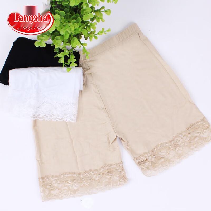 LangSha Women's Seamless Lace Safety Shorts