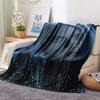 1Pc Billie Eilish Print Flannel Blanket, High quality Comfortable for All Seasons, Home Decor, Warmth and Comfort, Perfect for Christmas Gifts
