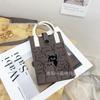 Cute Cartoon Dopamine Knit Crossbody Phone and Coin Bag