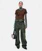 ADSB ANDERSSON BELL Cap Sleeve Sweater Layered Top Atb1352W(Brown)