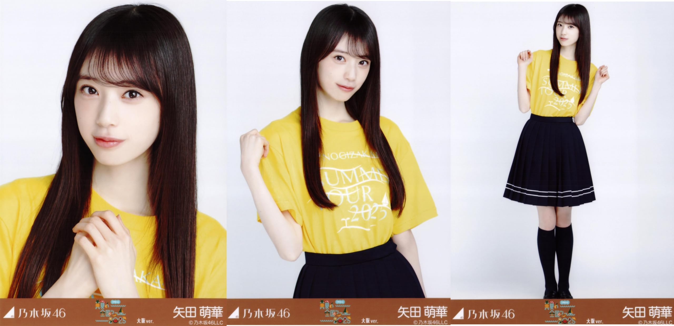 

Nogizaka46 Raw Photo Midsummer National Tour 2025 T-shirt Osaka version 3-piece set Moeka Yada