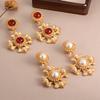 Medieval Pearl Ear Clips, Retro Cross, Court Style Light Luxury, High-end Tassel, Niche Design Earrings