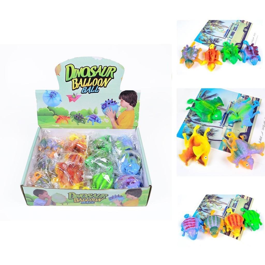 Blow-up Dinosaur Stress Ball Fun And Novelty Tpr Toy For Anxiety Relief
