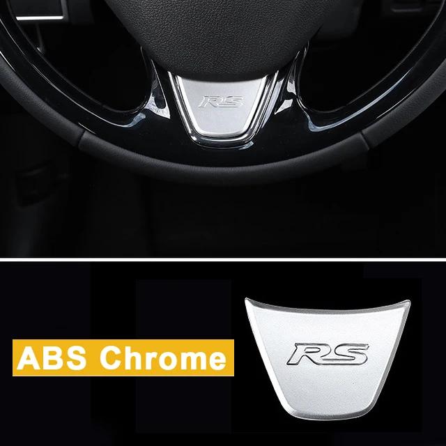 ABS Car Steering Wheel Cover Trim Sequ Sticker Interior Moulding For Mitsubishi Eclipse Cross 2018    Accessories ABS Silver