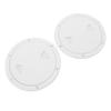 2PCS 6 Inch Boat Round Inspection Deck Plate with Detachable Cover for Marine Yacht White
