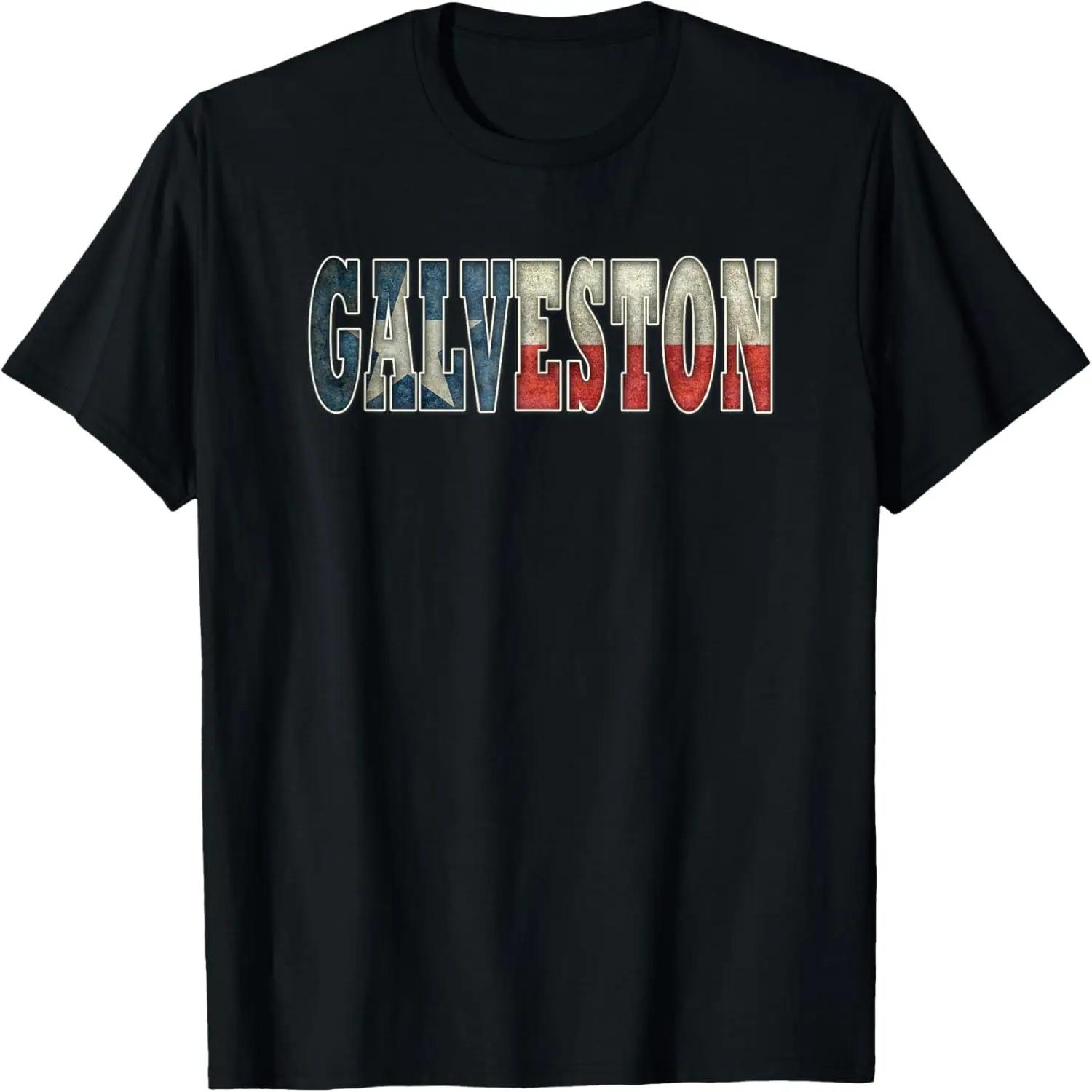 Texas Flag Galveston T-Shirt S чёрный