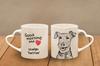 Welsh Terrier, Welshie, Daeargi Cymreig - Cup with a Dog, Adorable Cup with a Heart-shaped Handle, Universal Gift from the Art-Dog Brand