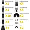 31-Piece Oscillating Saw Blade Kit for Wood, Plastic, and Putty Cutting