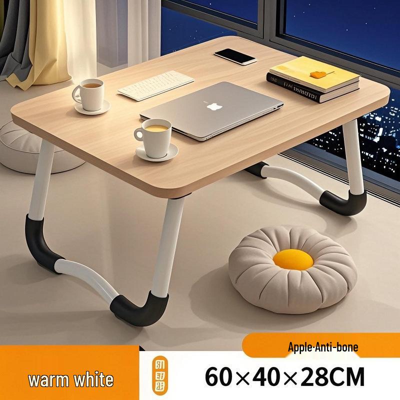 Foldable Bedside Desk Laptop Table: Student Dormitory Writing Desk & Small Table