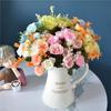 10-Head Silk Rose Bouquet for Home Decor and Weddings