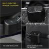 Universal Car Hanging Trash Can Mini Car Flip Cover Debris Organizer Storage Box ABS Square Push Car Interior Accessories