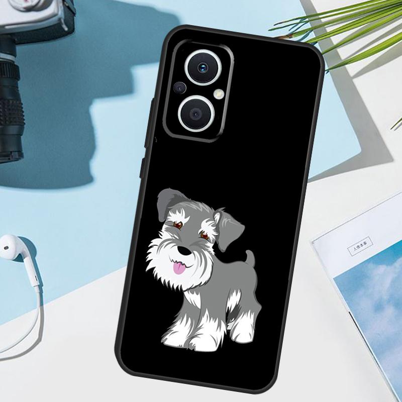 Miniature Schnauzer dog art Phone Case For OPPO Find X6 X3 Pro X2 Neo X5 Lite Reno 7 3 2Z 4Z 5Z 8T 4 5 6 8 Lite Cover