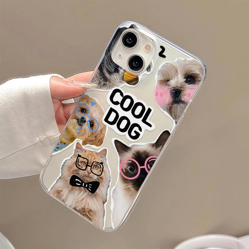Mobile Phone Cases for iPhone 11 13 15 Pro Max 12 14 Pro Max Case iPhone 16 15 Plus 13 Pro 12 Frosted Texture Painted Cartoon Flowers