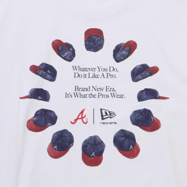 New Era ATlanTa Braves 59fifTy Circle T shirT whiTe