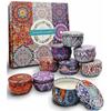 RIMINA Aromatherapy Candle Gift Set, Standard Scent Set, Jasmine and Lavender (9-can Set, 85g Each)