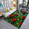 Multi Size Beautiful Roses Print Carpet for Living Room Bedroom Bedside Bathroom Floor Mat Area Rug Sofa Mat Home Decor