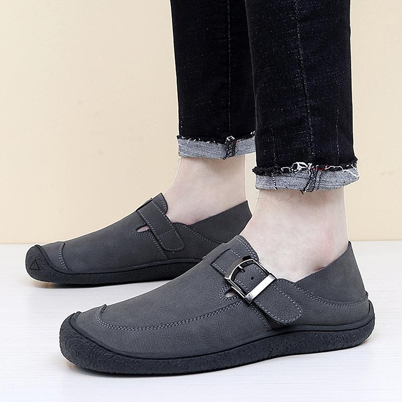 2024 New High End Men Genuine Cow Leather Casual Shoes Spring Autumn Slip-on Leisure Comfortable Flat Shoes Trend Luxury Loafers