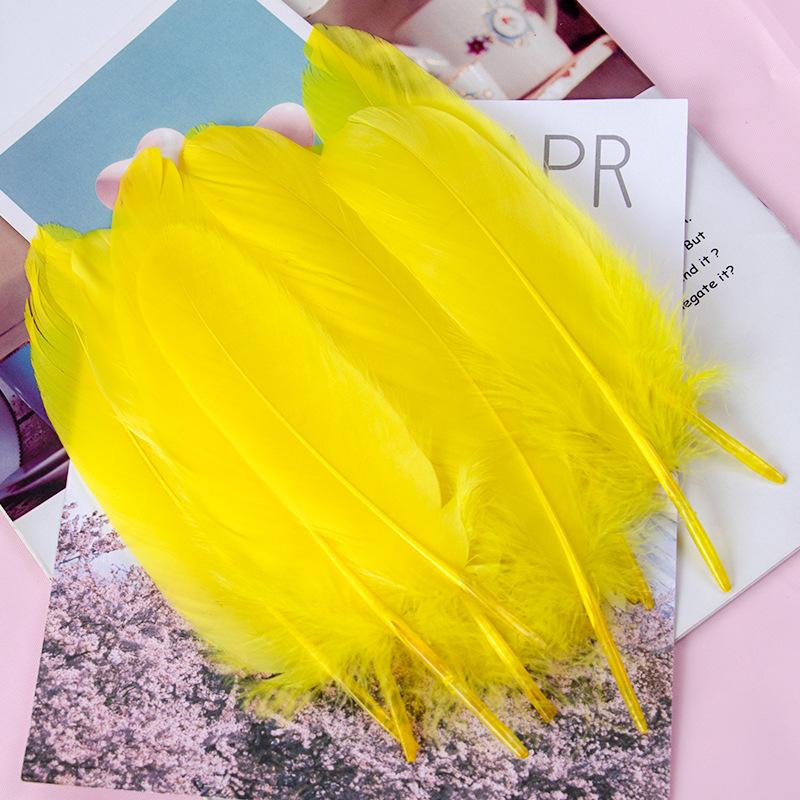 50Pcs15-20Cm Natural Goose Feather Multicolor Handicraft Dream Catcher Swan Feather Family Party Jewelry Decoration