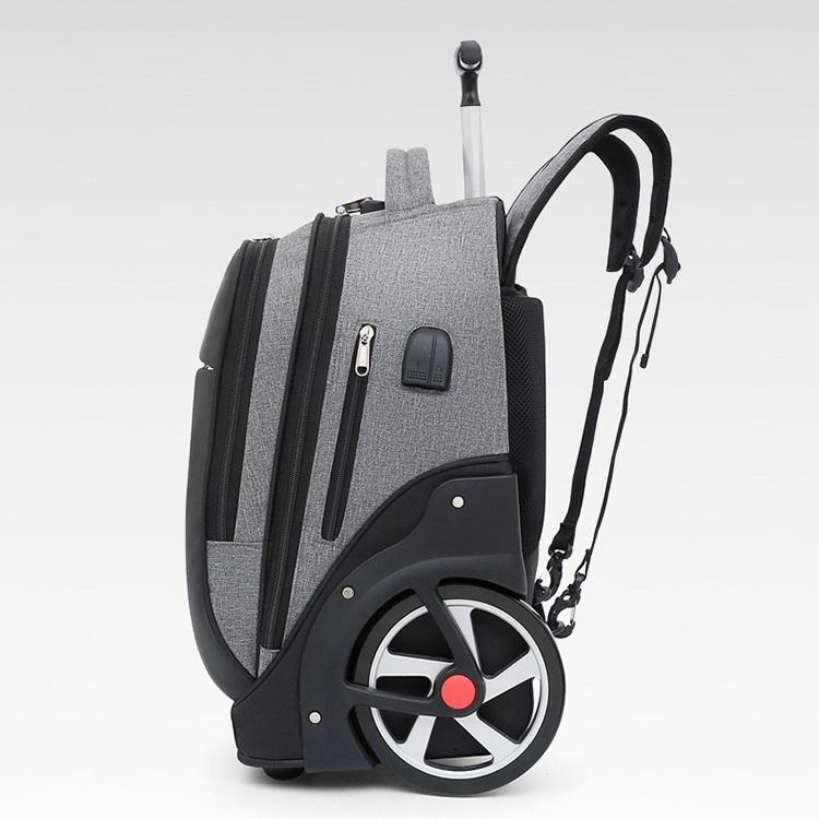 20 Inches Roller Backpack Carry-on Bag Wheeled Schoolbag Wheeled Laptop Bag Ladies