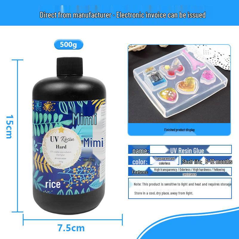 High Transparency Quick-Dry UV Resin Glue for DIY Crafts and Dried Flower Sealing