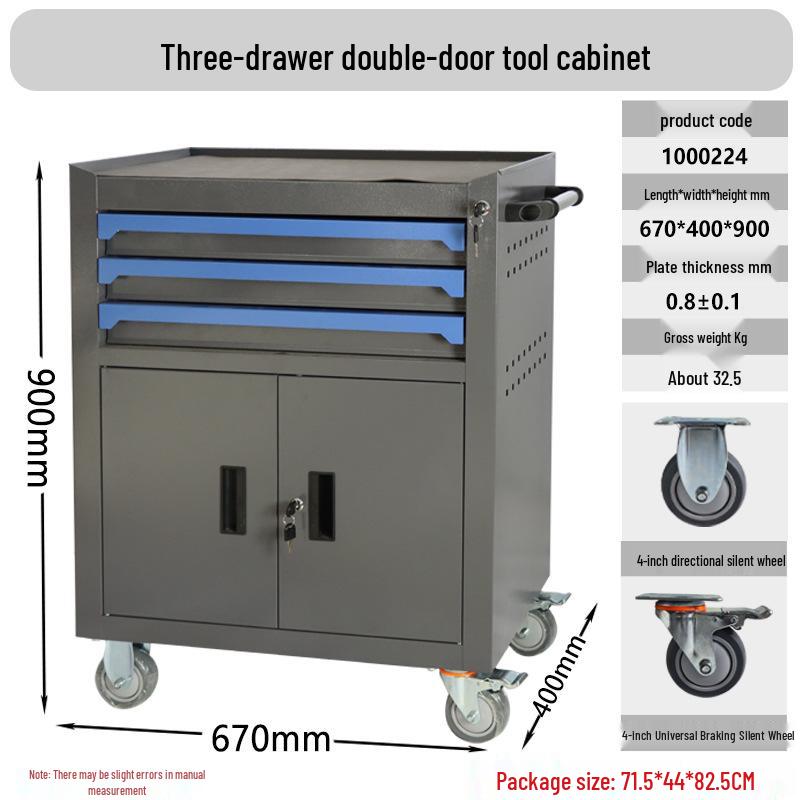 Heavy-Duty Tool Cart for Workshop and Auto Repair