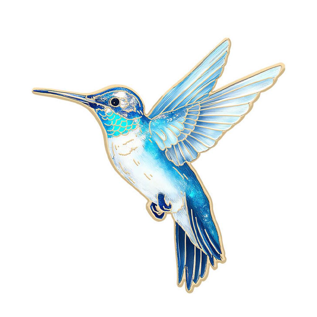 Elegant Hummingbird Brooch Pin For Women Girls Attach To Shirts Coats Bags Multifunctional Corsage Pin Accessory