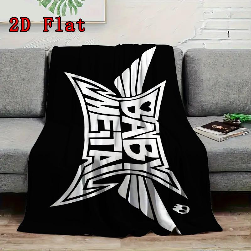 BABYMETAL 2D Flat Pattern Flannel Blanket High Quality All Seasons Warmth and Comfort Perfect for Christmas Gifts.NMT0928022