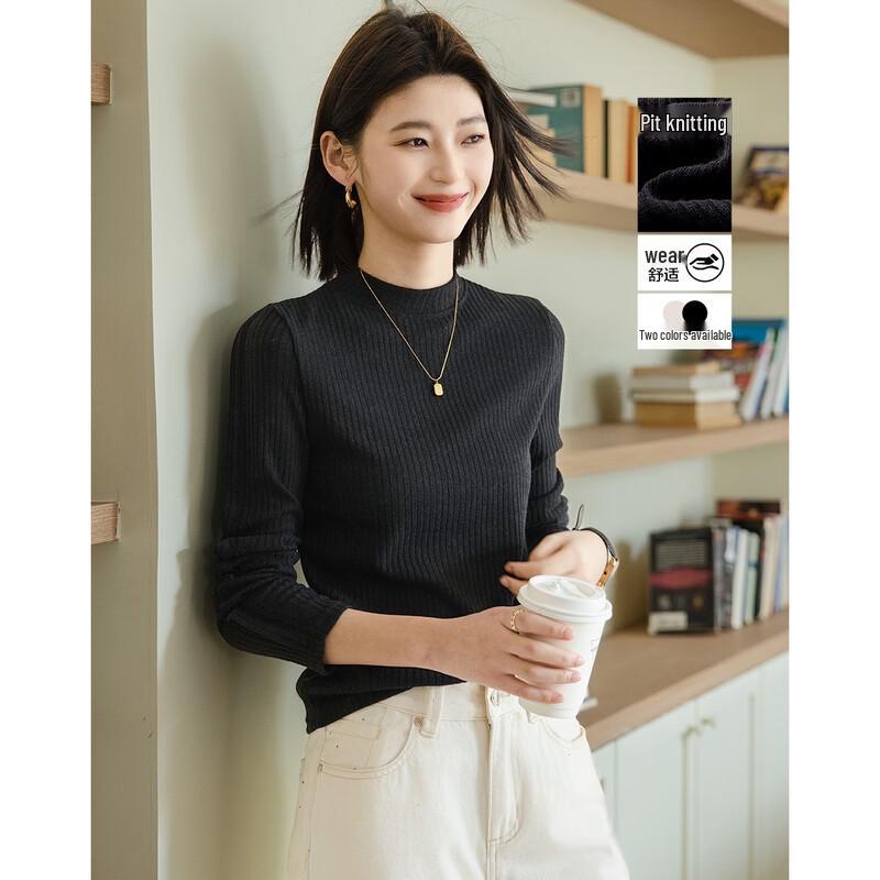 Demana Women s Round Neck Long Sleeve Base T-Shirt S