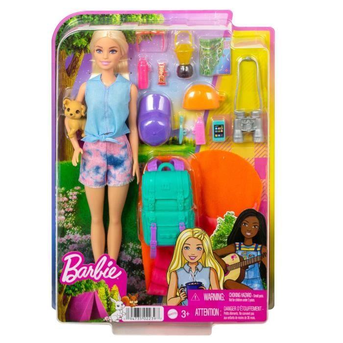 Barbie - Barbie Malibu Camping - Poupée mannequin - Dès 3 ans HDF73
