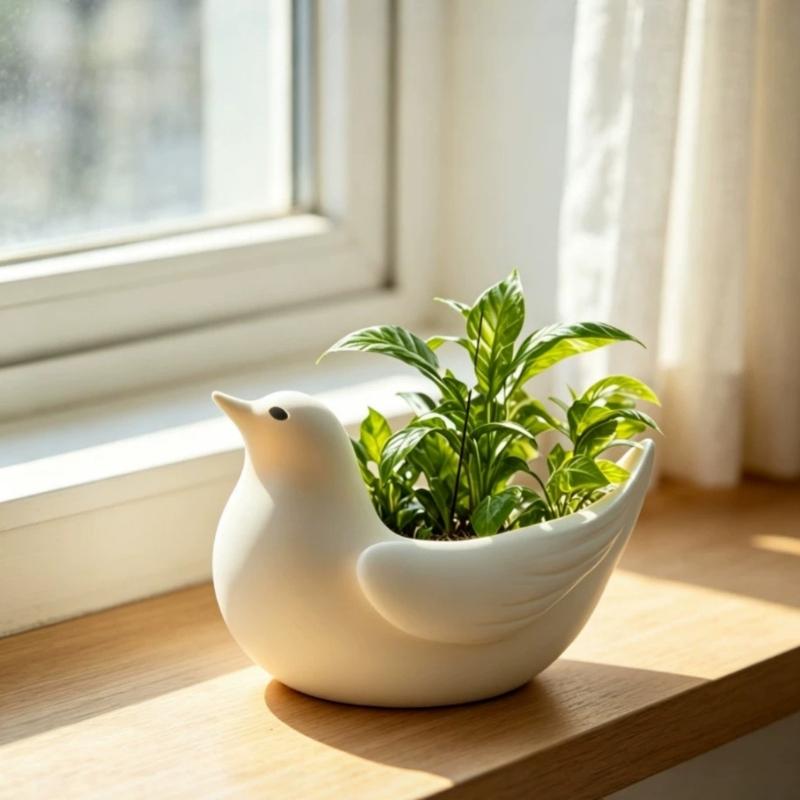 Creative Bird Planter Silicone Mould Ideal For Handmade Candle Concrete Pots And Resin Art