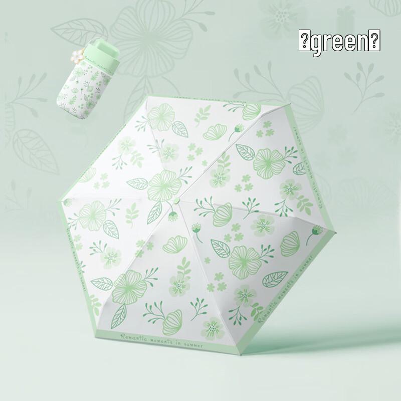 Xu Qing Mini Ultra-light Five-Fold Pocket Umbrella (2-Pack)