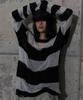 FANCY CLUB Hailey Striped Knit (Black) F25Zb020