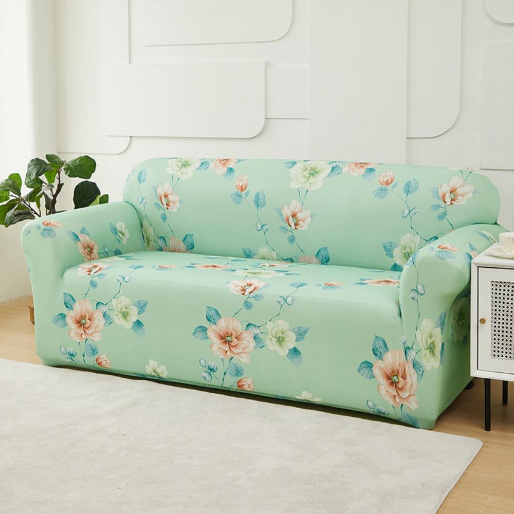 Stretch Sofaschutz Vollbezug Rutschfest mit Kissenbezug für Vintage Sessel Elastischer Couchbezug