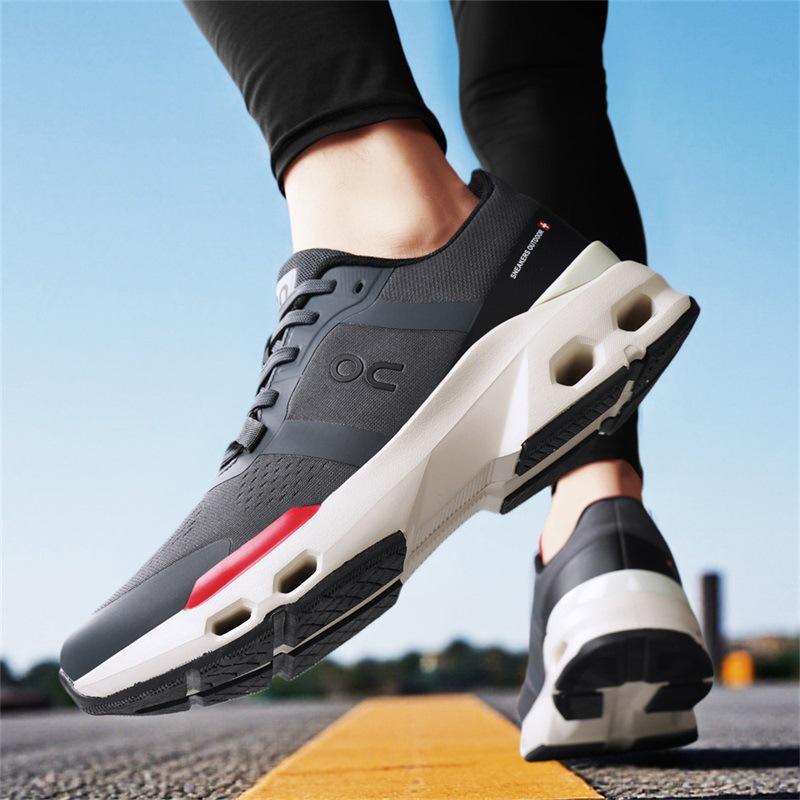 2026 Men's Flyknit Breathable Marathon Running Shoes: Shock Absorbing Sports Footwear