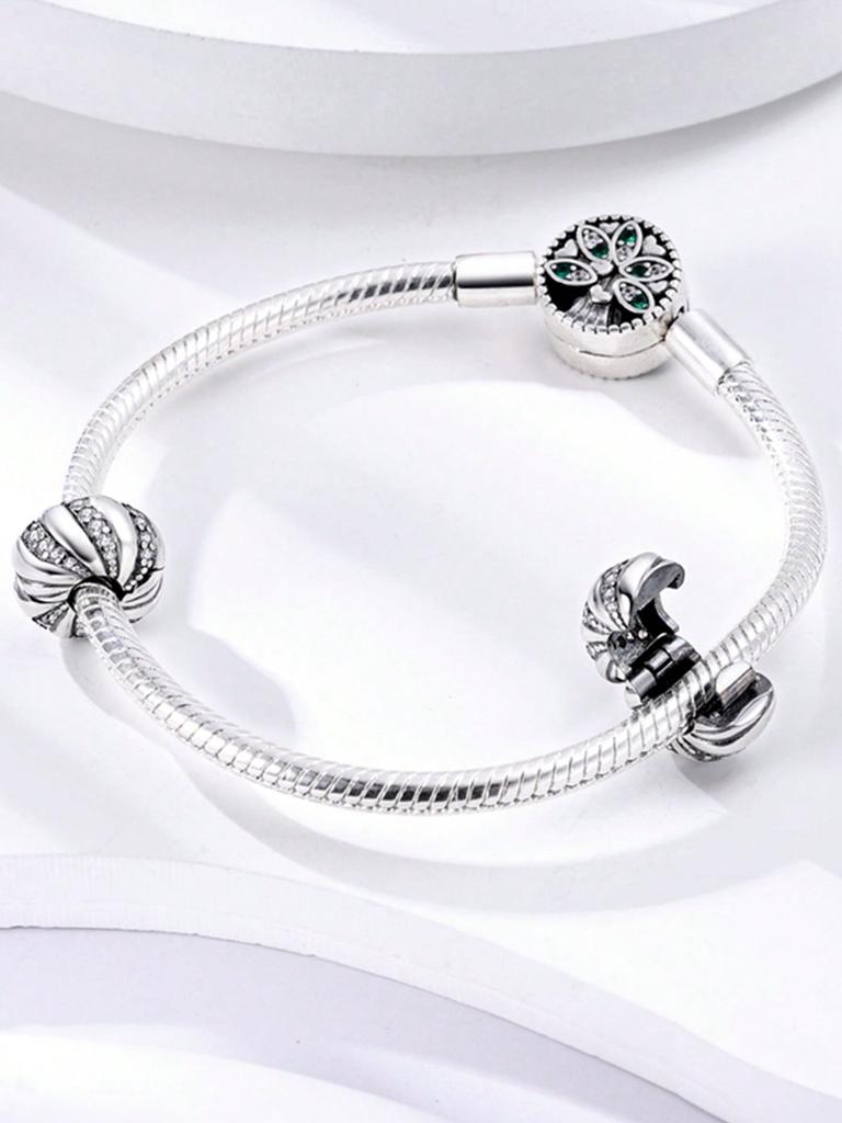 Charms Plata Fritillaria Snowflake Beads Charm Copper Plated Fit Copperoriginal Bracelet For Jewelry Making Diy Charm