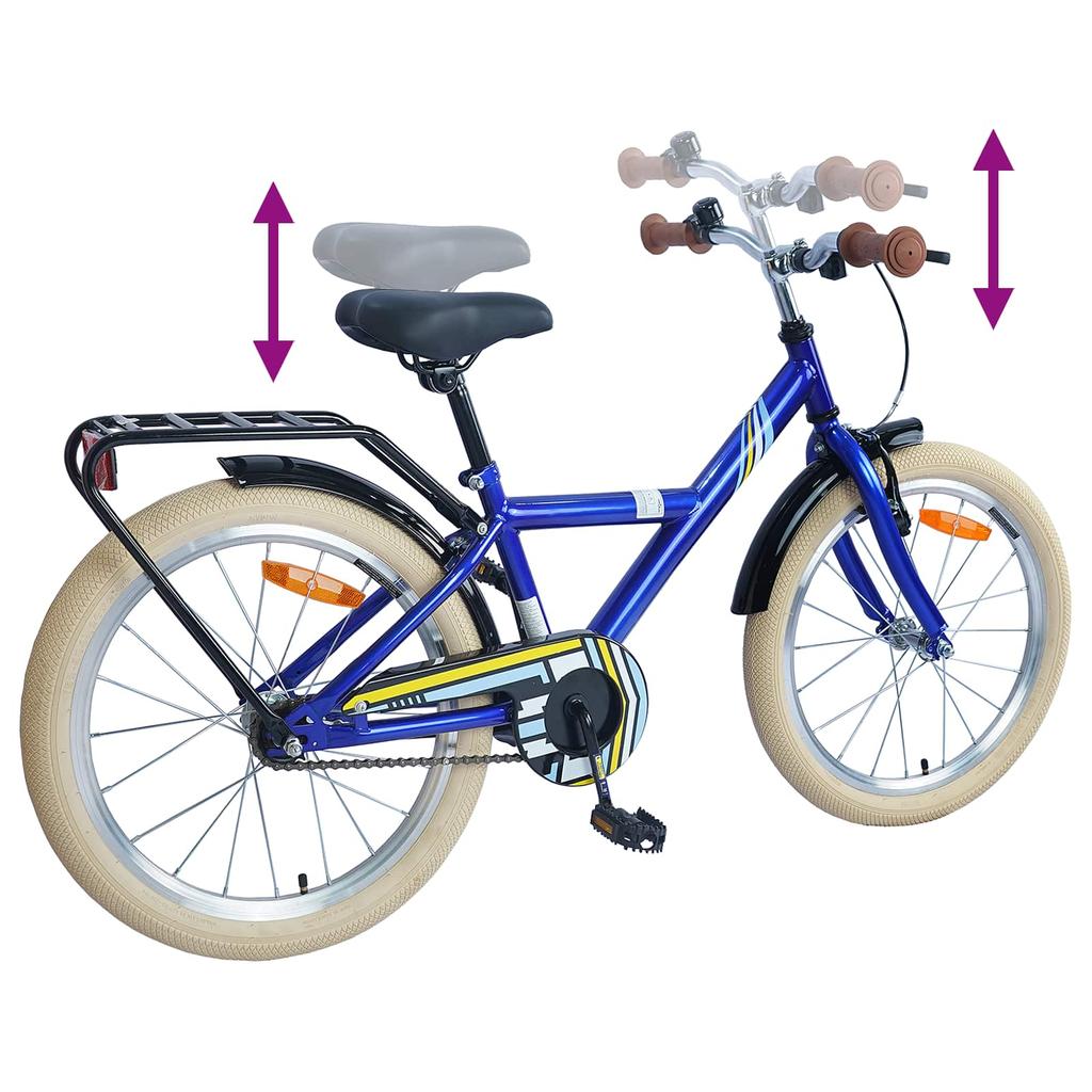 Kids  Bicycle 20 Inch for Ages 6 11 Dark Blue