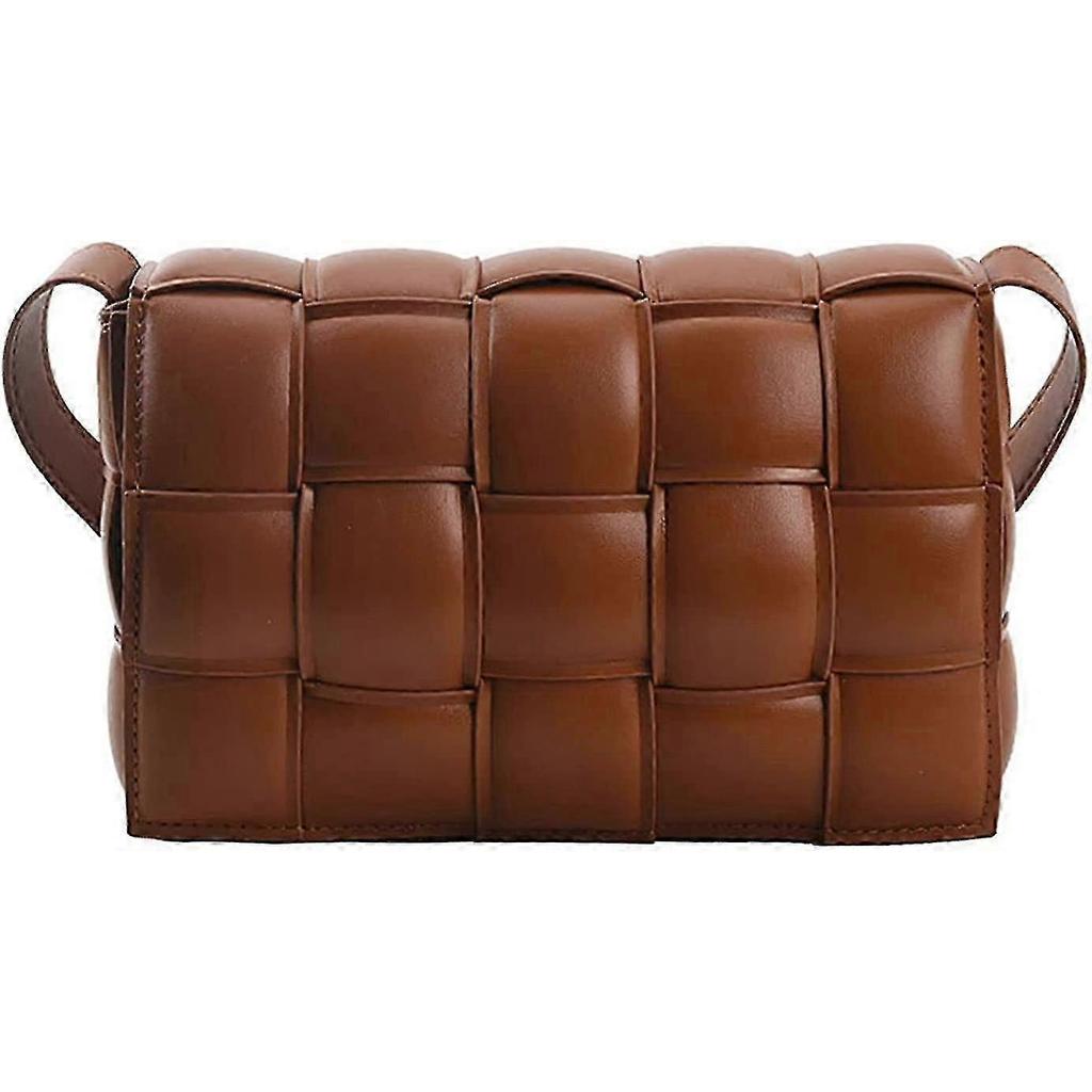 Women Shoulder Bag Purse Woven Crossbody Handbags Small Square Bags Designer Handbag Padded Cassette Clutch